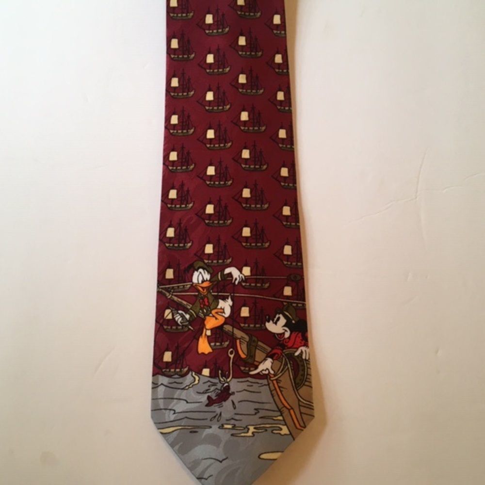 Men’s Mickey Mouse & Donald Duck Fishing Tie by Disney